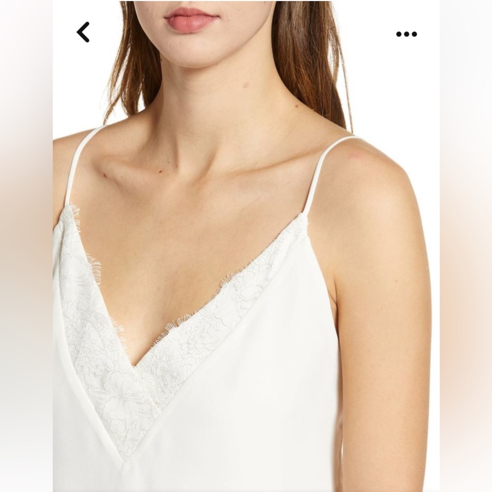Socialite white lace tank top cami